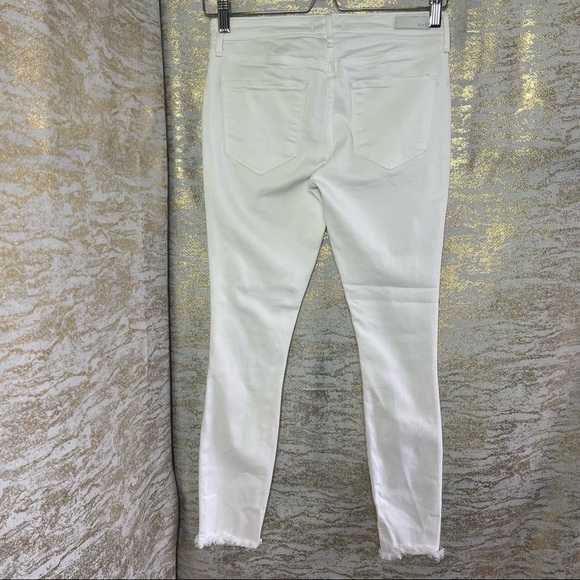 ABERCROMBIE & Fitch White Super Skinny Low Rise Ripped Jeans Size 26 - Picture 9 of 14